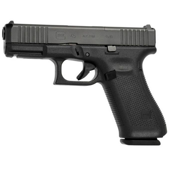 Спортивний пістолет Glock 45 M.O.S., Striker Fired, Compact Size, калібр 9 мм, 4,02”