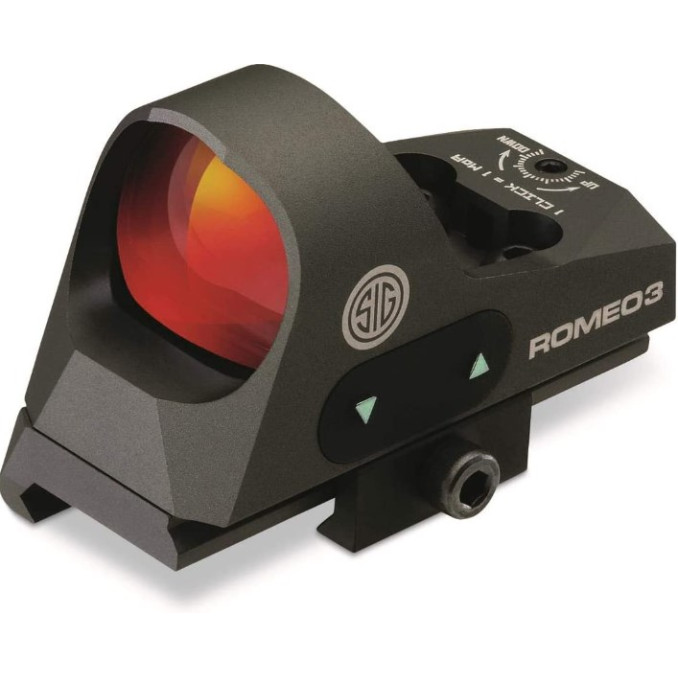 Приціл коліматорний SIG Optics ROMEO 3 REFLEX SIGHT, 1x25MM, 3 MOA RED DOT,M1913 RISER