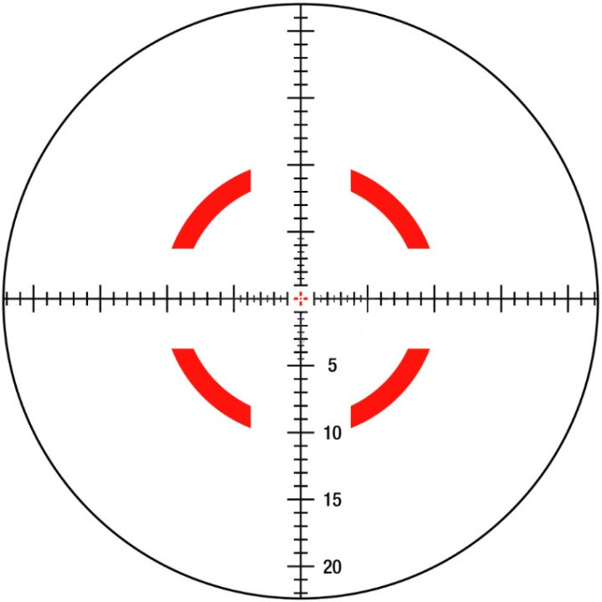 Приціл оптичний TRIJICON VCOG 1-8x28; Red Mrad Crosshair