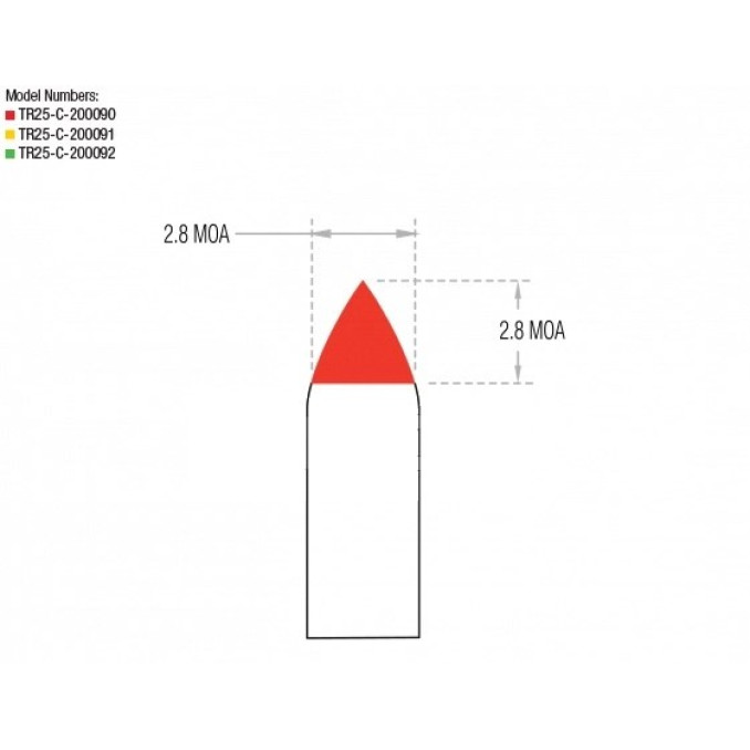 Приціл оптичний TRIJICON AccuPoint 1-6x24 BAC Red Triangle Tritium/Fiber Optics