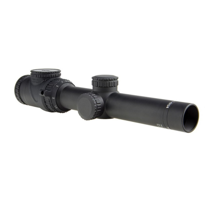 Приціл оптичний TRIJICON AccuPoint 1-6x24 BAC Amber Triangle Tritium / Fiber Optics