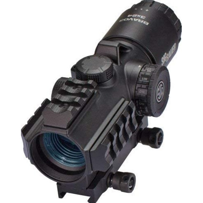 SOB33101 Приціл оптичний Sig Optics BRAVO3 BATTLE SIGHT, 3X24MM HORSESHOE DOT ILLUM RETICL