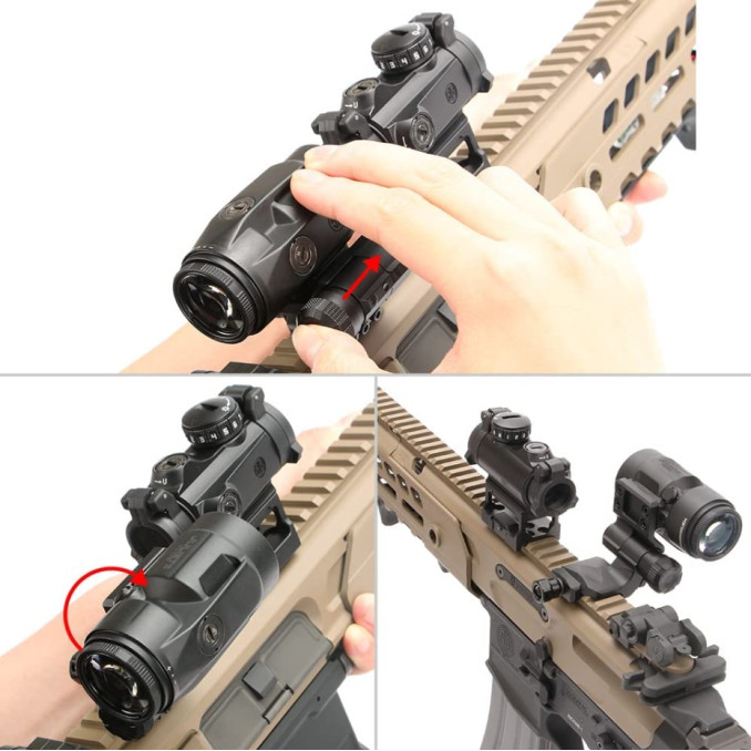 Комплект Sig Optics коліматор ROMEO-MSR 2 MOA і магніфер JULIET3-MICRO 3X22MM
