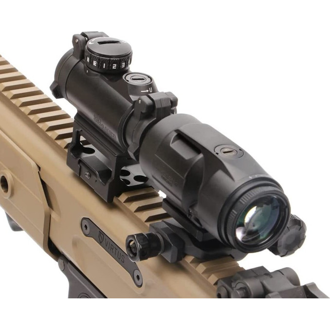 Комплект Sig Optics коліматор ROMEO-MSR 2 MOA і магніфер JULIET3-MICRO 3X22MM