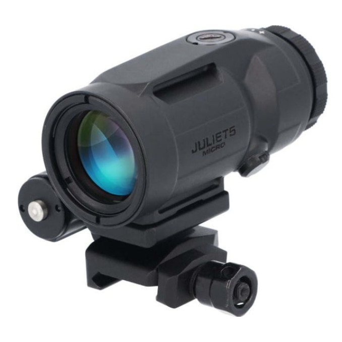 Збільшувач Sig Optics 5Х JULIET5-MICRO 5X24MM, PUSH-BUTTON MOUNT WITH SPACERS, BLACK