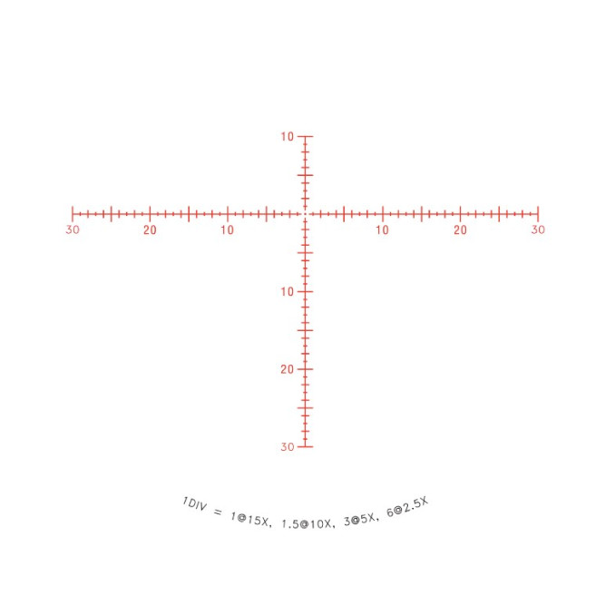 Приціл оптичний TRIJICON Credo HX 2.5-15x56 MOA 30mm Crosshair SFP Red