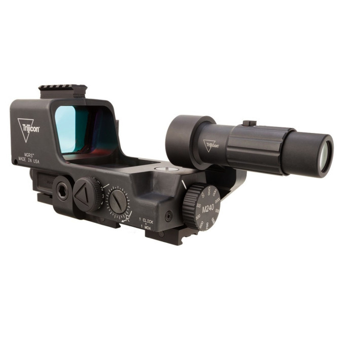 Приціл коліматорний TRIJICON MGRS Red Segmented Circle 3 MOA зі збільшувачем 3х