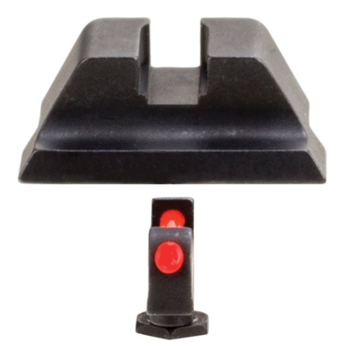 Мушка + цілик Trijicon Fiber Set Red  для пістолетів Glock 9mm/.40 (крім MOS)
