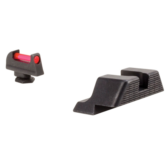 Мушка + цілик Trijicon Fiber Set Red  для пістолетів Glock 9mm/.40 (крім MOS)