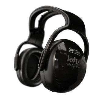Навушники пасивні Sordin Left/Right Medium середній рівень шуму. Колір: Чорний