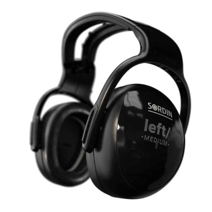 Навушники пасивні Sordin Left/Right Medium середній рівень шуму. Колір: Чорний