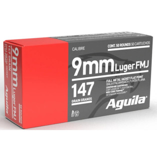 Патрон Aguila 9MM Subsonic FMJ FN 147GR