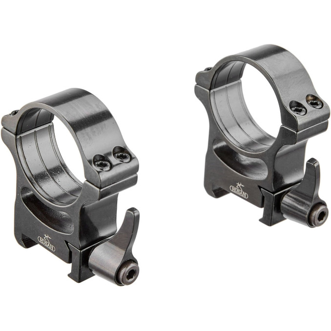 Швидкознімні кільця Rusan QR. Weaver. Сталь. Ø 30 мм. BH17 мм