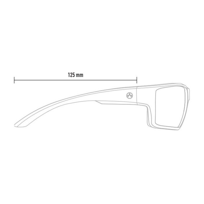 Очки Magpul™ Terrain – чёрная оправа, серые линзы