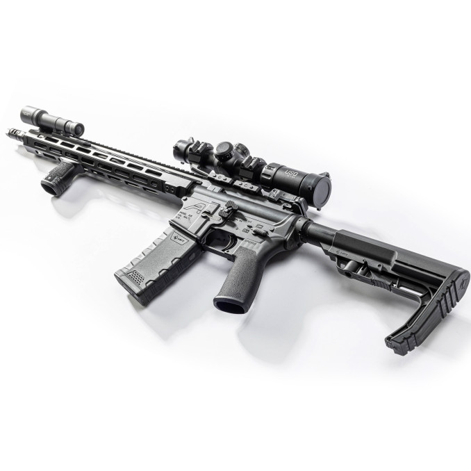 Цевьё сверхпрочное металлическое AR15 для карабина 15"MLOK™ Rail System - черное