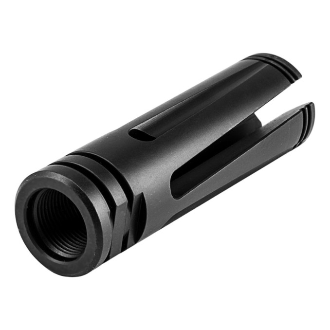 Дульний пристрій з полум'ягасником MFT EvolV AR-15  - чорний