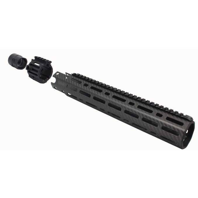 LCH5-G2-130-FR-BLK : LCH5 Lancer Gen II M-LOK углеродное цевье AR-15 -13" - Full Rail - чорна