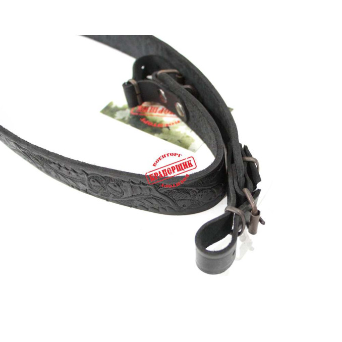 Ремінь тиснений чорний 5031-1