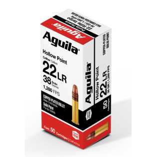 Патрон Aguila 22 LR Hollow Point CPHP 38GR