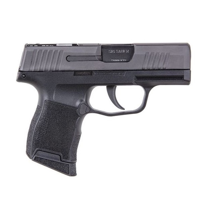Спортивний пістолет Sig Sauer, P365 SAS, з ударним механізмом, калібр 9ММ, ствол 3.1", чорний