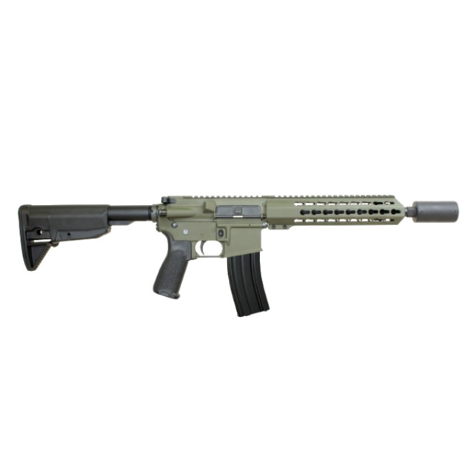 Карабин Zbroyar Z-15 10,5, кал.223 Rem, ствол 10,5 (27 см), цвет зелёный