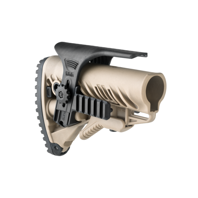 Щека регулируемая FAB с планкой Пикатинни для приклада GLR-16, черная