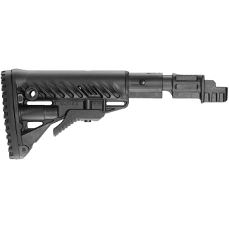 Приклад телескопический с амортизатором FAB для AK 47, черный