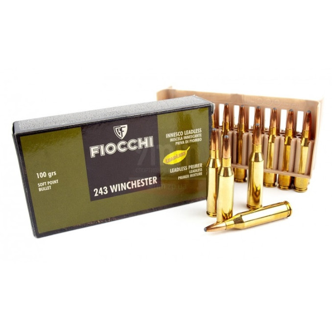 Патрон Fiocchi .243 Winchester SP 100gr