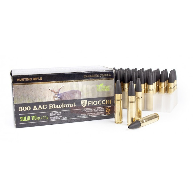 Патрон Fiocchi .300 ACC BLACKOUT SOLID 110gr