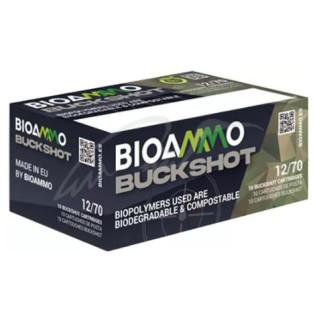 Патрон BioAmmo Buckshot кал. 12/70 картечь 8,65 мм навеска 21 г. Нач.скорость - 440 м/с
