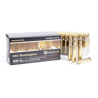 Патрон Fiocchi .223 Rem, 50gr, FMJ HP