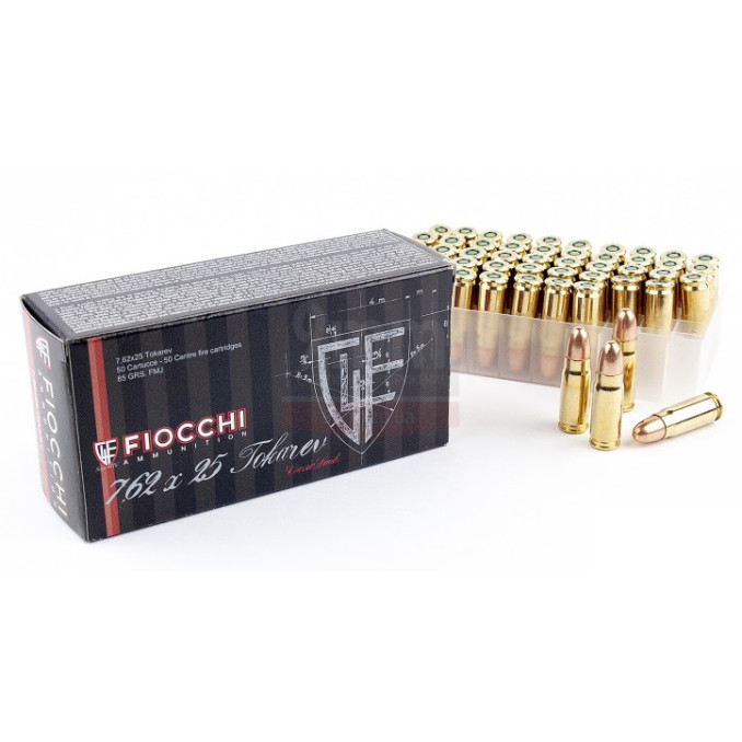 Патрон Fiocchi 7.62мм Tokarev