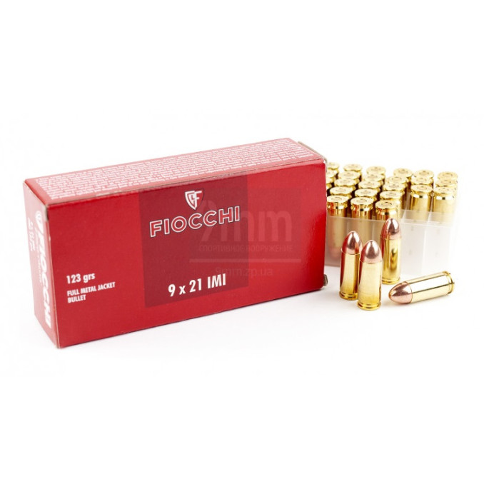 Патрон Fiocchi 9х21мм IMI 123 grs / 8гр