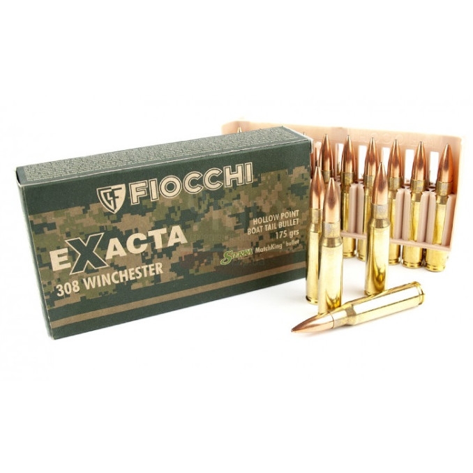 Патрон Fiocchi .308 Winchester Extra HPBT 175gr SMK