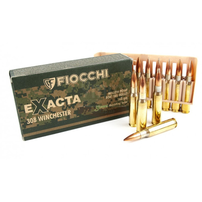 Патрон Fiocchi .308 Winchester Extra HPBT 168gr SMK