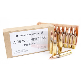 Патрон Fiocchi .308 Winchester HPBT 168 PERF. GFL