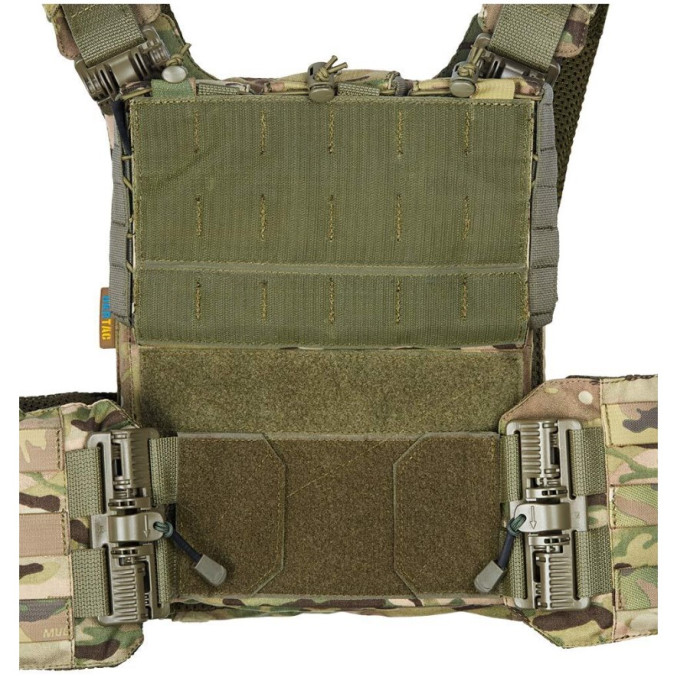Бронежилет УкрТак с плитами и боковой защитой. One size. Мультикам