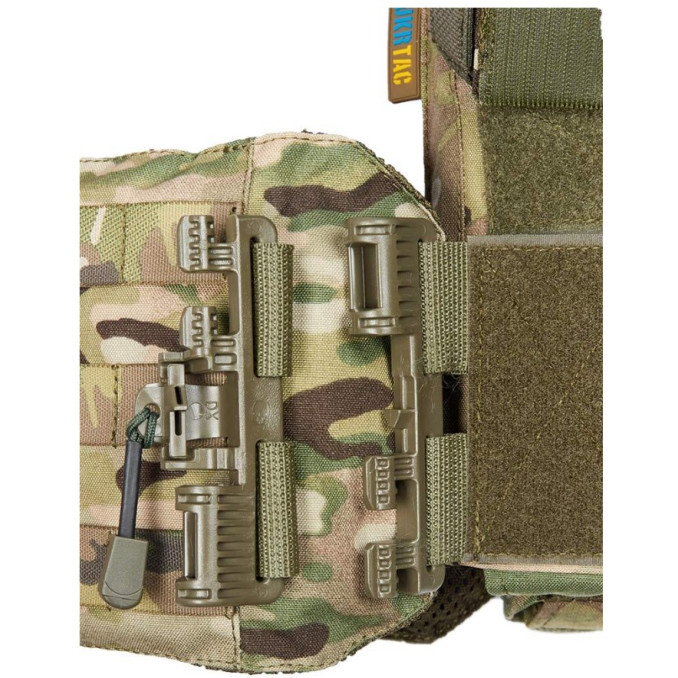 Бронежилет УкрТак с плитами и боковой защитой. One size. Мультикам