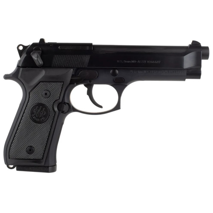 Пістолет спортивний Beretta М9, напівавтоматичний, металева рамка, Full Size, калібр 9 ММ, 4.9"