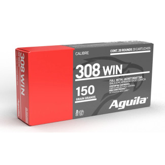 Патрон Aguila 308 WIN FMJBT 150GR