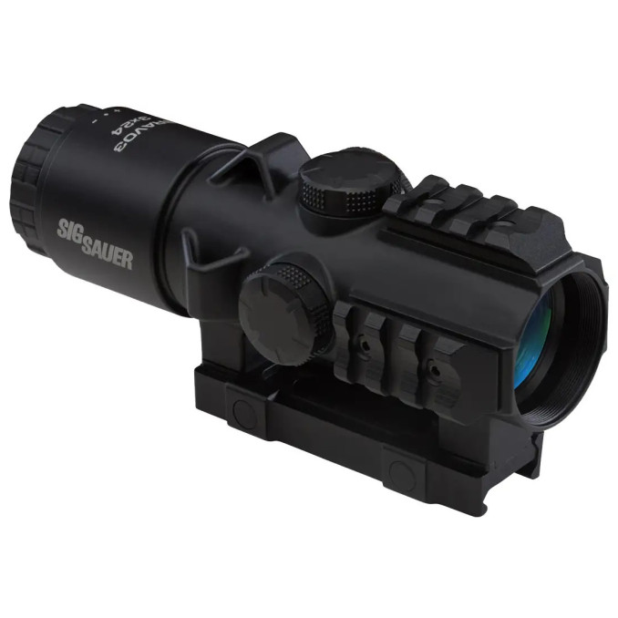 Приціл призматичний Sig Sauer Optics Bravo-3 3x24 сітка 5.56-7.62 Horseshoe з підсвічуванням