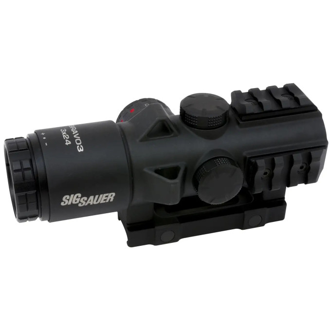 Приціл призматичний Sig Sauer Optics Bravo-3 3x24 сітка 5.56-7.62 Horseshoe з підсвічуванням