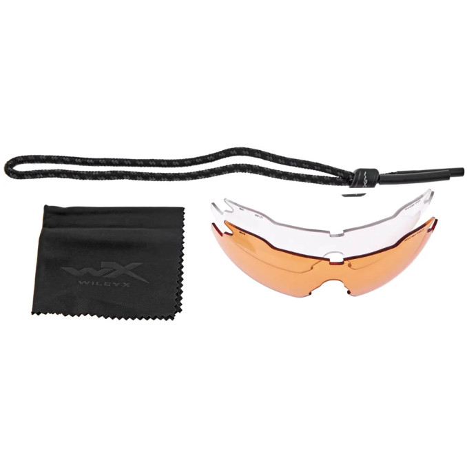 Очки баллистические Wiley X Vapor 2.5. 3 линзы (Grey/Clear/Light Rust)