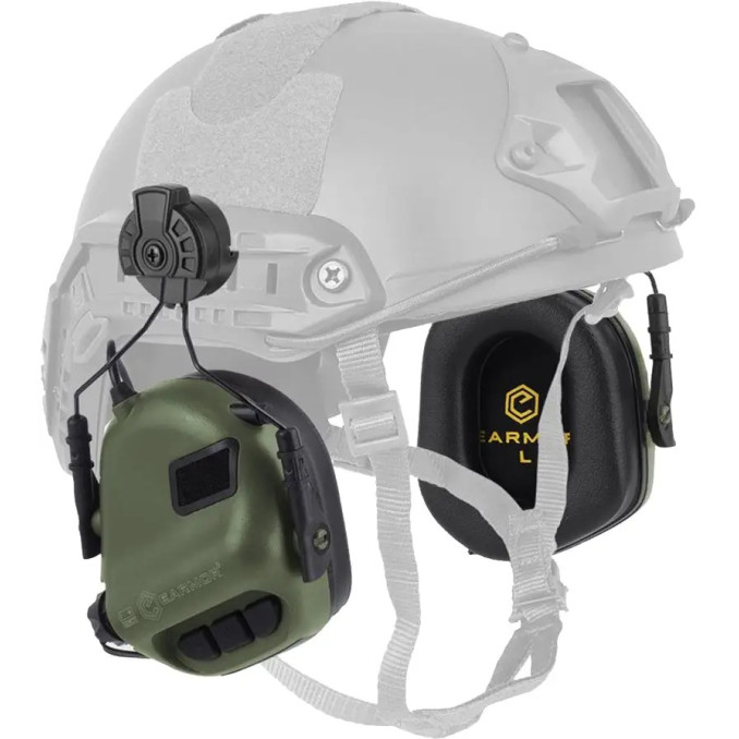 Активні навушники Earmor M31H Green (сумісні з ARC Rail)