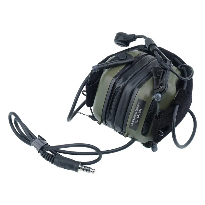 Активні навушники Earmor M32 Green з мікрофоном