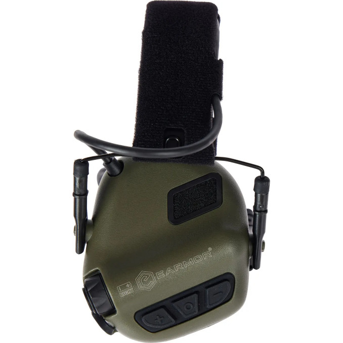 Активні навушники Earmor M31 Plus (з кріпленням ARC Rail) Green