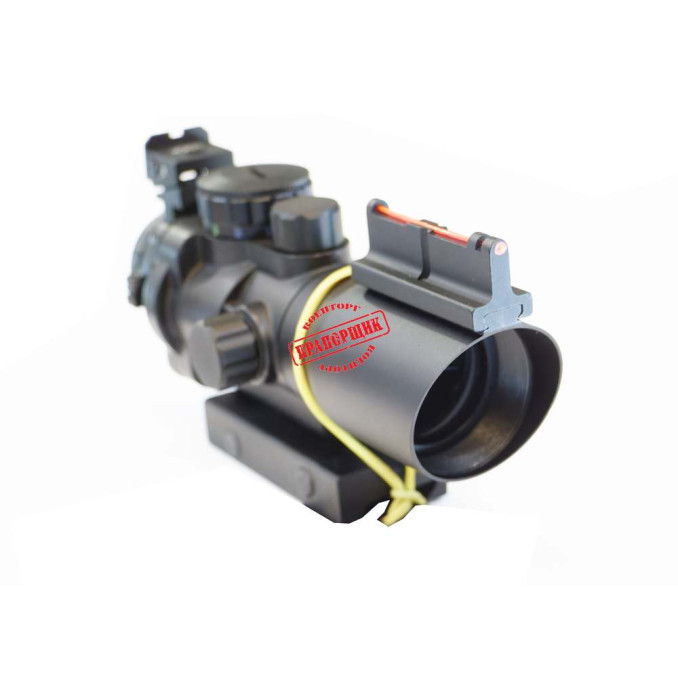 Призматичний приціл 4х32 TRI Illuminated SCOPE W Fiber Optic Sight з прицільною сіткою MIl-DOT