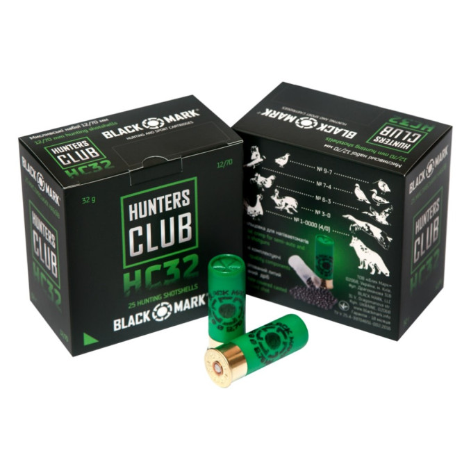 Патрон дробовий ХАНТЕРС КЛАБ HC32 B2/0