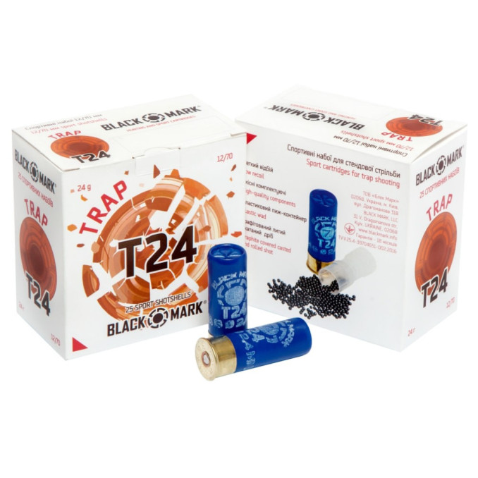 Патрон дробовий ТРАП T24 K7,5