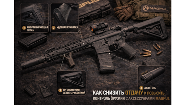 Как снизить отдачу и повысить контроль оружия с аксессуарами Magpul